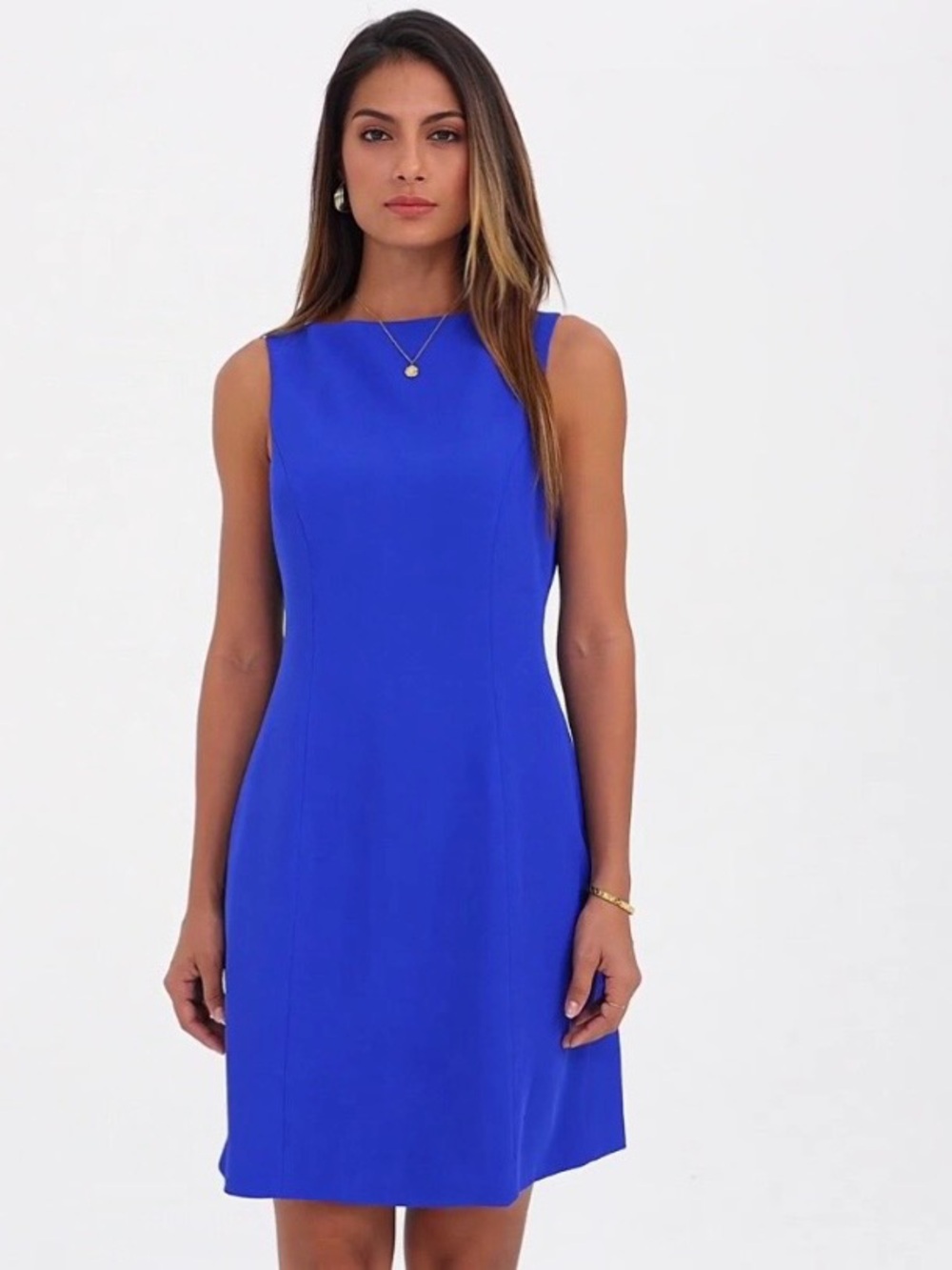 Jones Studio Royal Blue Sleeveless Sheath Dress